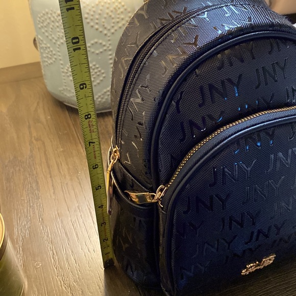 Jones New York Signature Mini Backpack in Emboss black with gold hardware - Picture 9 of 9